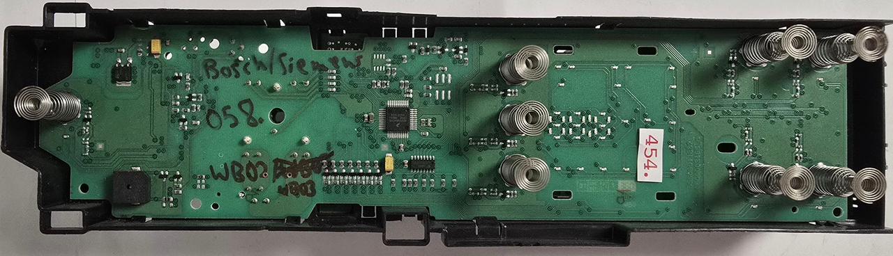 WASCHMASCHINE STEUER-MODULE BEDIENTEIL SIEMENS EPW65920 AKO 738060-04 PRG 740409-00 AK45 110204 01 SS 87 BSH 9000 474 849-01 F14_OM_BO_E 55600011882_a 55600000008466_a (Gbr) PositionNummer: WB03-454