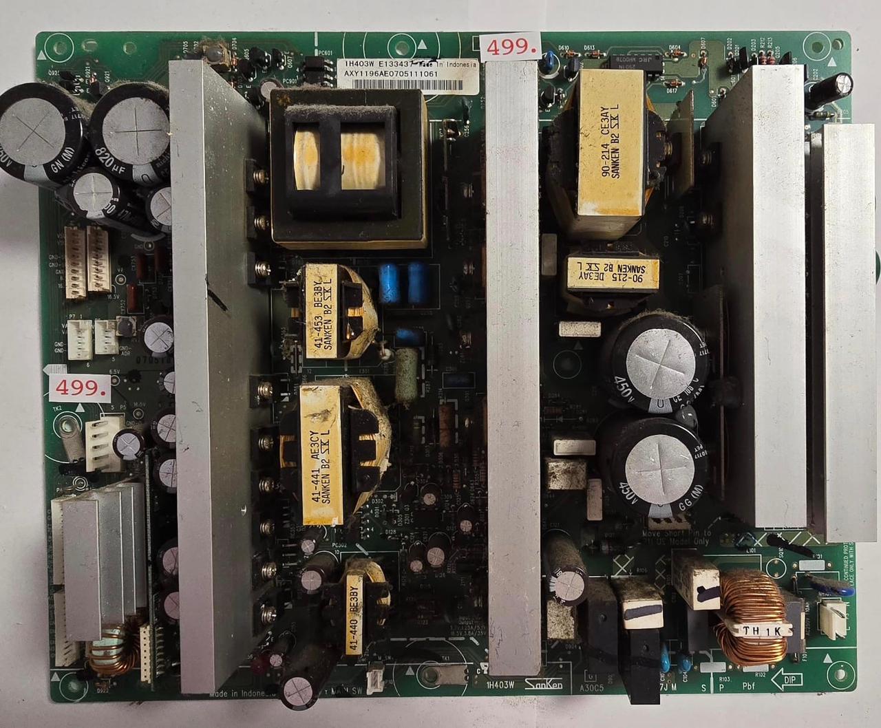 MAINBOARD PIONEER 07I0I1A1 1H403W E133437 AXY1196AE0705111061 (Gbr) PositionNummer: KM77-499