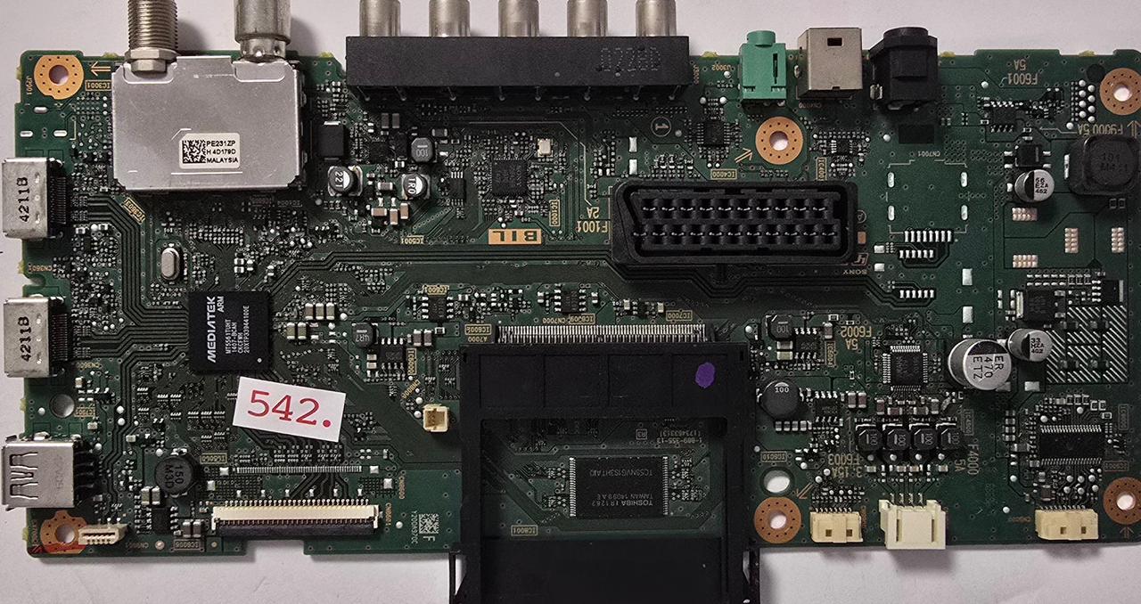 MAINBOARD SONY KDL-32R435B 1-889-355-13 (173463313) 5441102 6014304, Y200A970C, PE231ZP H 4D179D MALAYSIA(Gbr) PositionNummer: KT63-542