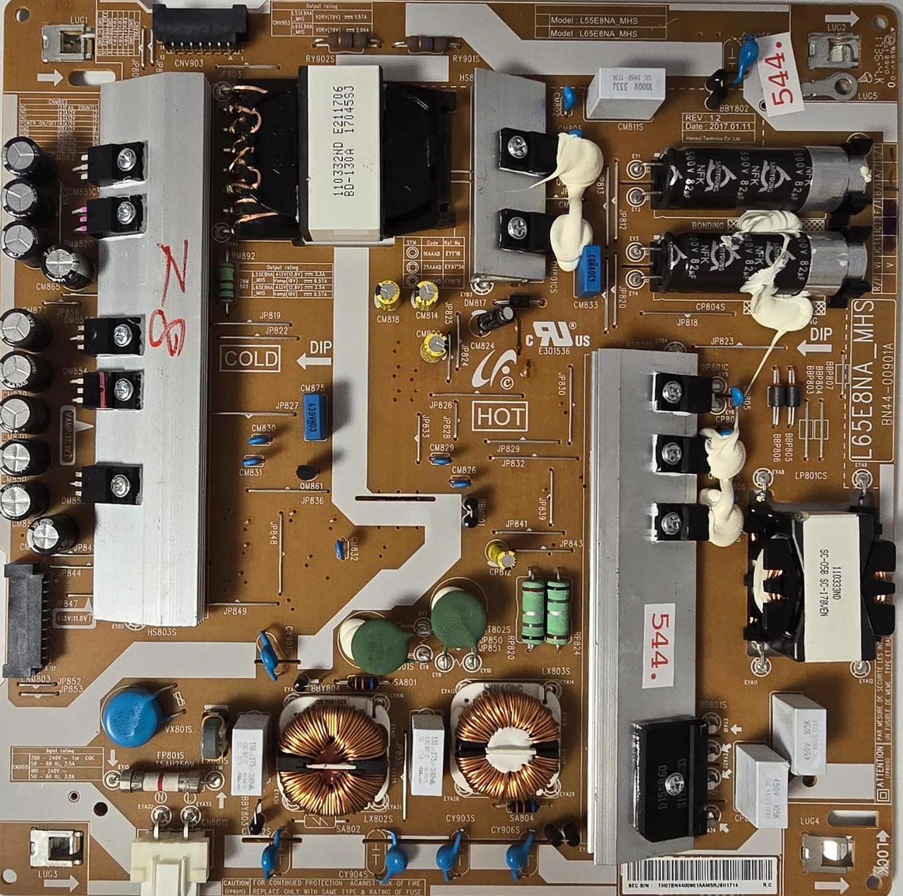 NETZTEIL SAMSUNG GE65Q7FGMTXZG QE65Q7FGMT QE65Q7FGM L65E8NA_MHS BN44-00901A L55E8NA_MHS L65E8NA_MHS REV: 1.2 Ver 02 0AEY3SJJC00170Y, TH07BN4400901AAM5RJ9H1714 (Gbr) PositionNummer: N64-544