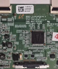 T-CON BOARD	SAMSUNG	UE46D5720	BN41-01678A BN41-01678	S100FAPC2LV0.3	Ver 02 UE46D5720RS UE46D5720RSXZG	LSJ460HN01-S SK98BN950 0494AHVSI BBU4248 (Gbr)  PositionNummer: T13-486