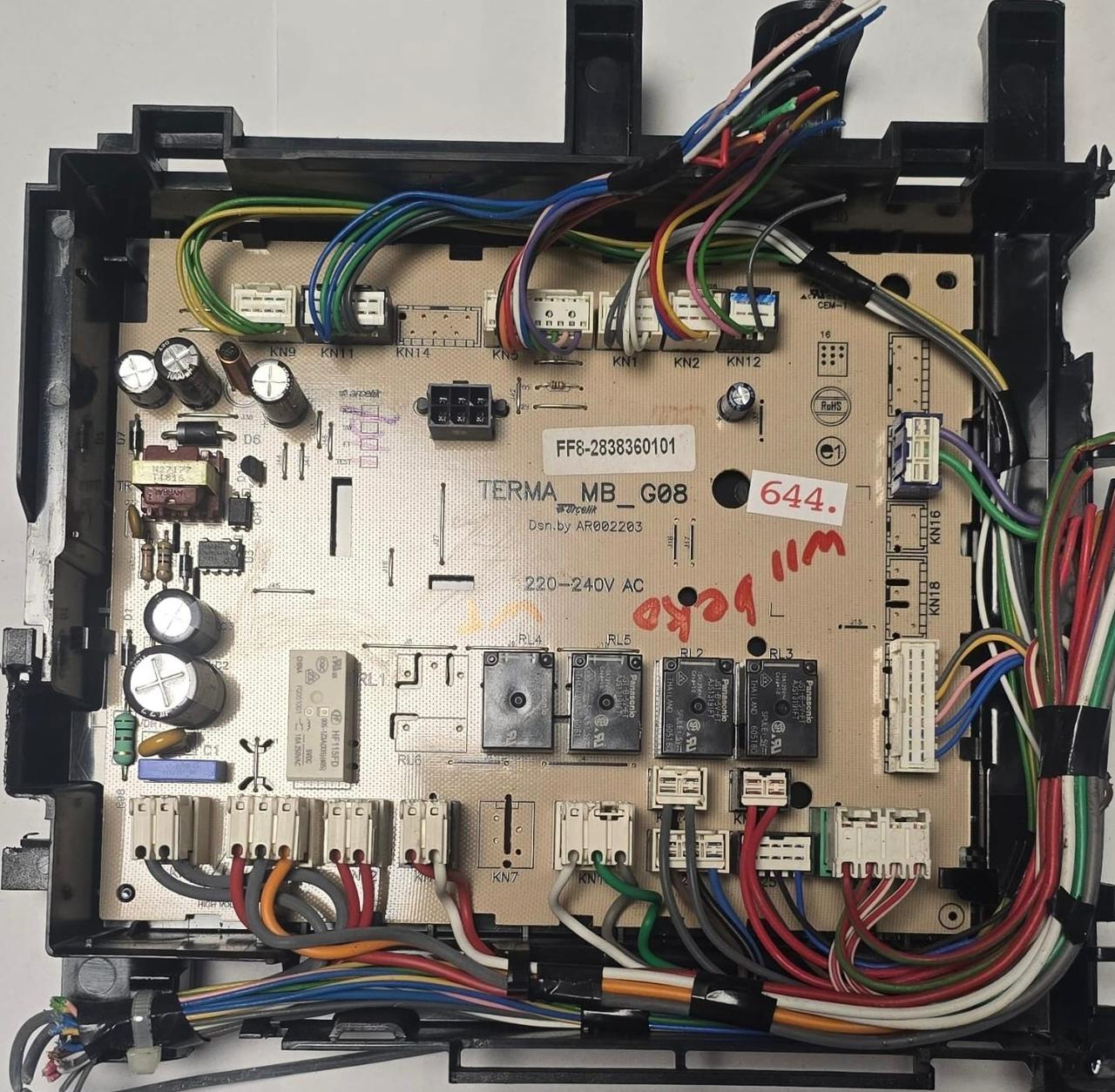 WASCHMASCHINE ELEKTRONIK BEKO TERMA_MB_G08 AR002203 FF8-2838360101 (Gbr) Position Nummer: W11-644