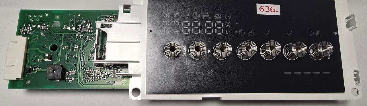WASCHMASCHINE STEUER-MODULE BEDIENTEIL BOSCH AKO 769098-08 BSH 9000938202 14 EPW66352 AK62 ROHS OU_FG_01_30 170221 20074 80 (Gbr) PositionNummer: WB03-636