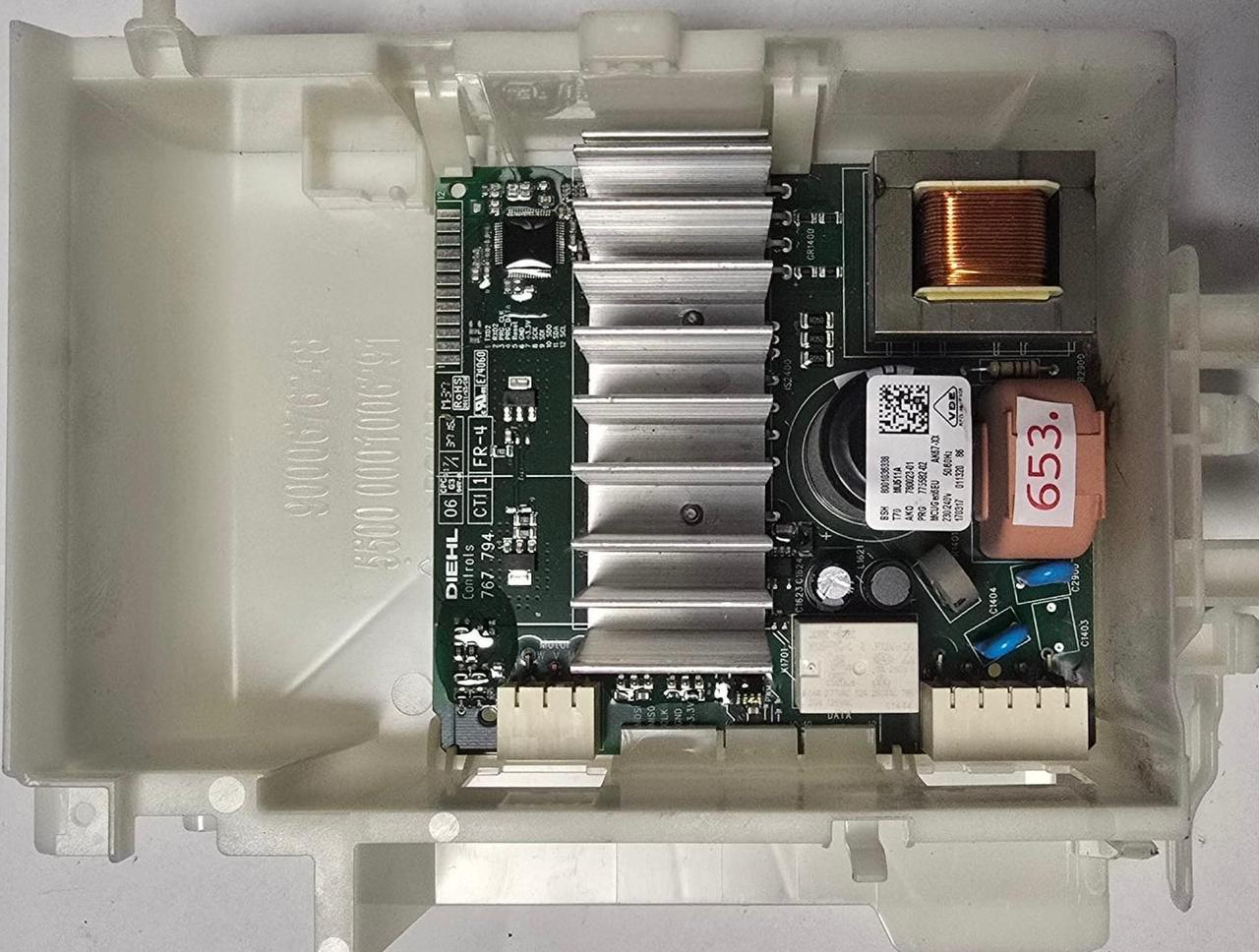 WASCHMASCHINE STEUER-MODULE BEDIENTEIL BOSCH BSH 8001036338 AKO 780023-01 T70 MU611A PRG 775582-02 AK67-XX 9000676248 55000001006291 8001036338 (Gbr) PositionNummer: WB03-653