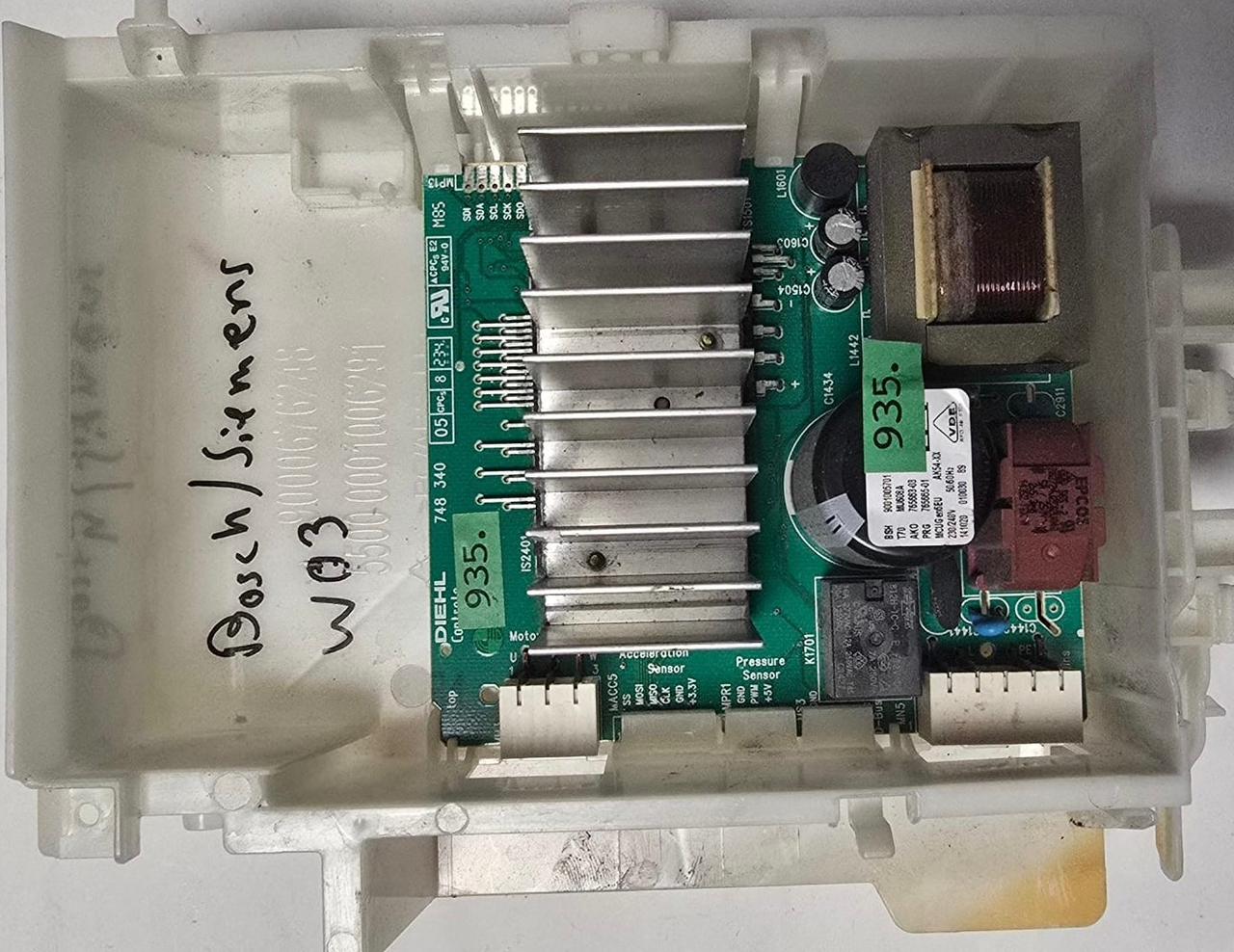 WASCHMASCHINE STEUER-MODULE BEDIENTEIL BOSCH/SIEMENS 9000676248 AKO 765663-03 BSH 9001005701 T70 MU608A PRG 765665-01 AK54-XX, 55000001006291 9001005701 (Gbr) PositionNummer: WB03-935