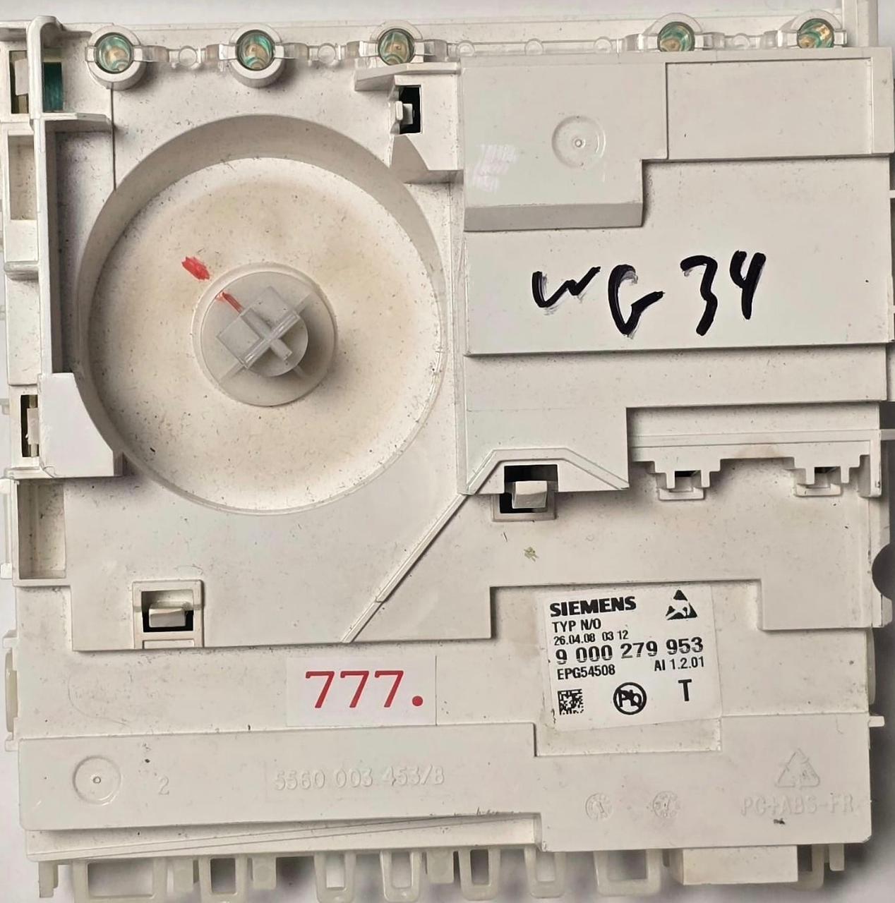 GESCHIRRSPÜLMASCHINE STEUER-MODULE BEDIENTEIL BOSCH EPG54508 9000279953 5560 003 45/B (Gbr) PositionNummer: WG34-777