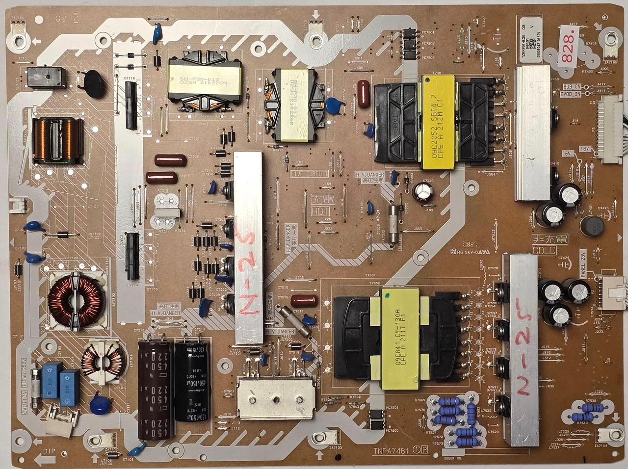 NETZTEIL PANASONIC TX-55JZW2004 TNPA7481 1P TZRNP01HLXE DB 09606042101679 V (Gbr) PositionNummer: N25-828