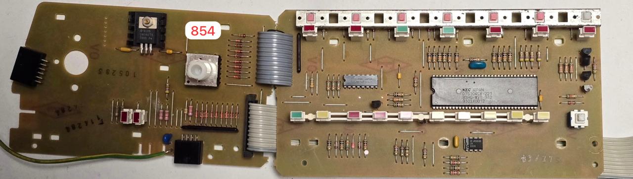 WASCHMASCHINE STEUER-MODULE BEDIENTEIL BOSCH 3067726AA1 5.40.551.520-006 105283 114284 (Gbr) PositionNummer: WB34-854