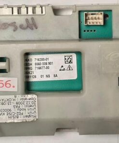 WASCHMASCHINE STEUER-MODULE BEDIENTEIL	BOSCH	AKO 716200-01 BSH 5560 006 901 PRG 716677-00		AK1 081126 01 NS 8A, 5560003600_c 55600000002750_c 	F02-C/SE KW 9000370068 (Gbr)          PositionNummer: WB34-856