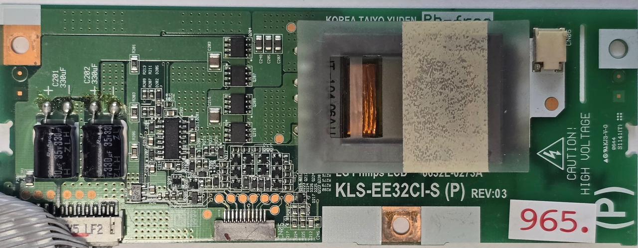 INVERTER PHILIPS 6632L-0273A KLS-EE32CI-S (P) REV:03 6LDY5273A8436 (Gbr) PositionNummer: I31-965