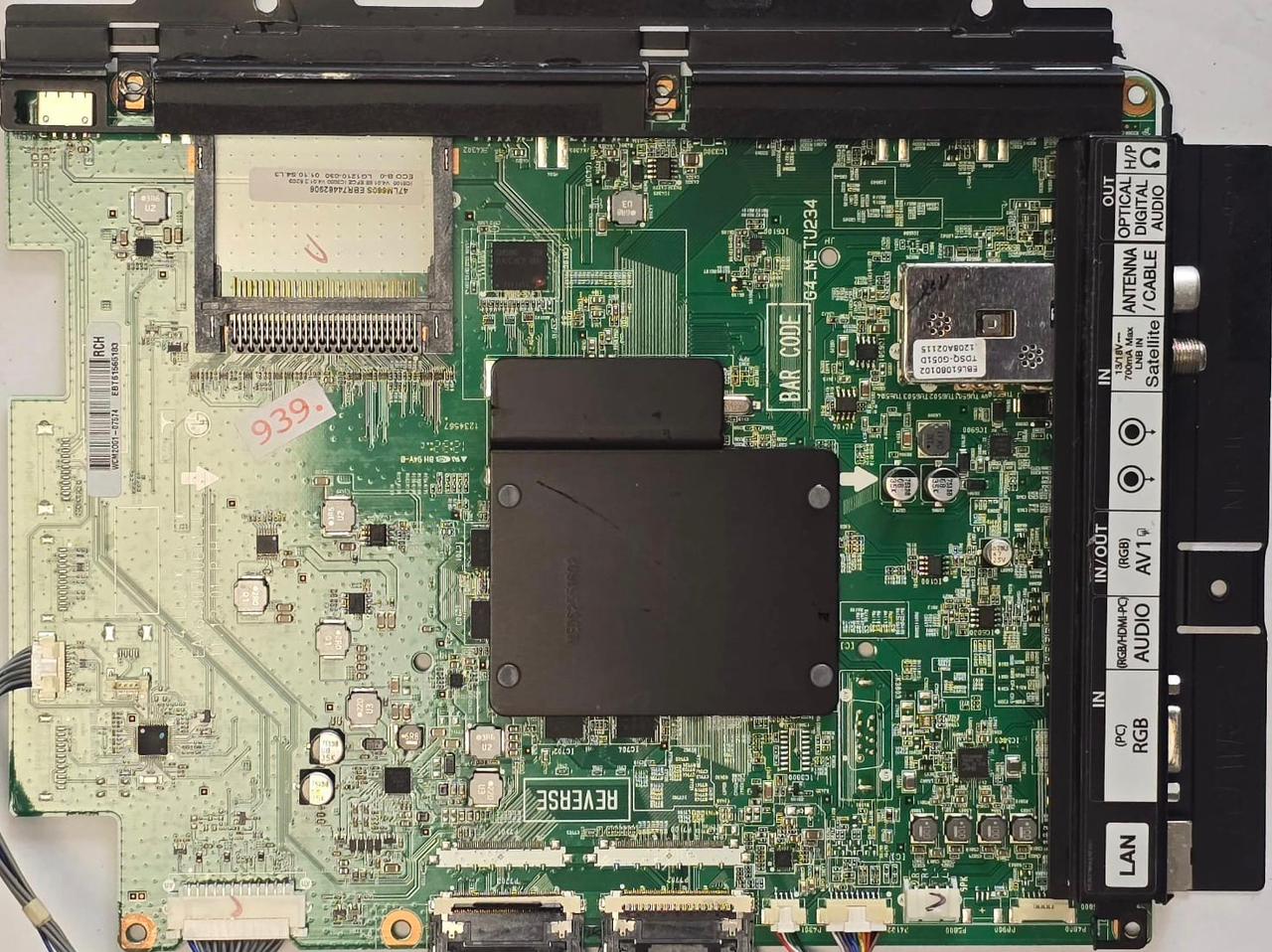 MAINBOARD LG 47LM660S 47LM660S-ZA 47LM660S-ZA.BBGWLJG EAX64307906(1.0) 321D04VB-00081 C01 0197 47LM660S EBR74482906 IC8100 V4.01.68 EFCE IC3000 V4.01.2 52C9 ECO B-0 LG1210-030 01.10.S4.L3 302WRBM1G821, RCH WCM2001-07574 EBT61565183 (Gbr) PositionNummer: KT62-939