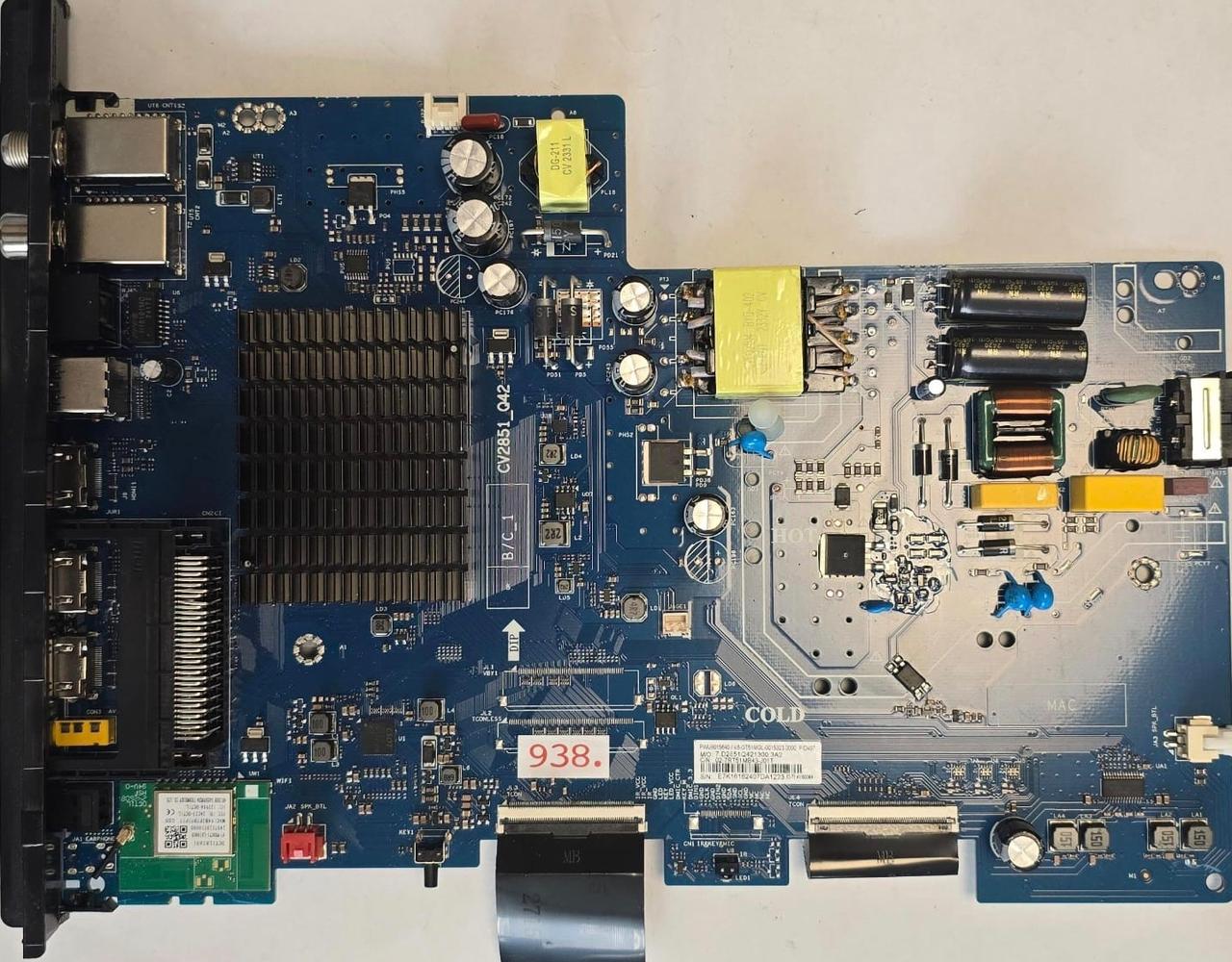 MAINBOARD PEAQ PTV 43GU-5024T CV2851_Q42 DCT1LR2601 07-WBDCT1-LR20GD 2407120510000 94B3F7D75F57 GSD 2AC23-DCT1L 12290A-DCT1L PWU8015640/V8-GT51MGL-0015323 0000 PID497 7.D2851Q421300.3A2 02-7RT51MB43-J01T 63-71.4V/600MA 7000017467, E7K16162407DA1223 (Gbr) PositionNummer: KM76-938