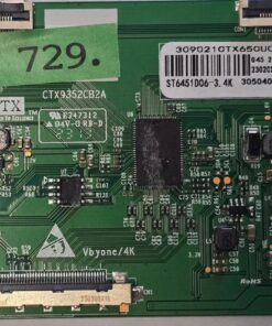 T-CON BOARD	SMART TECH	65UG10V3 	CTX9352CB2A	E347312	65" LED TV	SMT652304021000874, 309021CTX650U001 045 2 2302CSCY202 ST6451D06-3.4K 3050401136 (Gbr)  PositionNummer: T37-729