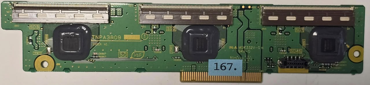 BUFFERBOARD PANASONIC TNPA3809 MDK332V-0N AB TXND1BKTB 02311060624236 (Gbr) PositionNummer: B35-167