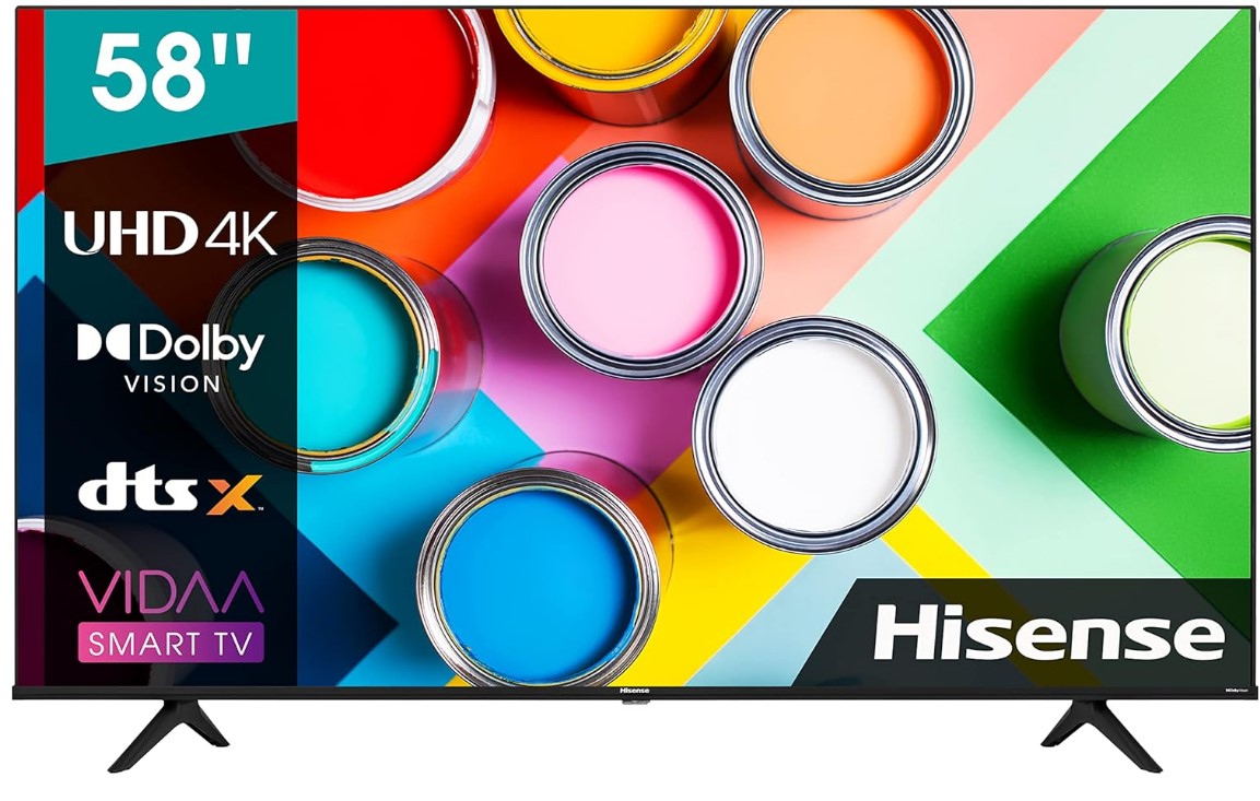 Fernseher Smart Hisense 58A6GG 58 Zoll - 147 cm Ultra HD 4K (Gbr) 1 Jahr Garantie PositionNummer:1066
