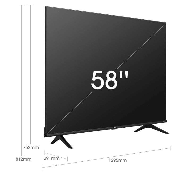 Fernseher Smart Hisense 58A6GG 58 Zoll - 147 cm Ultra HD 4K (Gbr) 1 Jahr Garantie PositionNummer:1066 – Bild 2