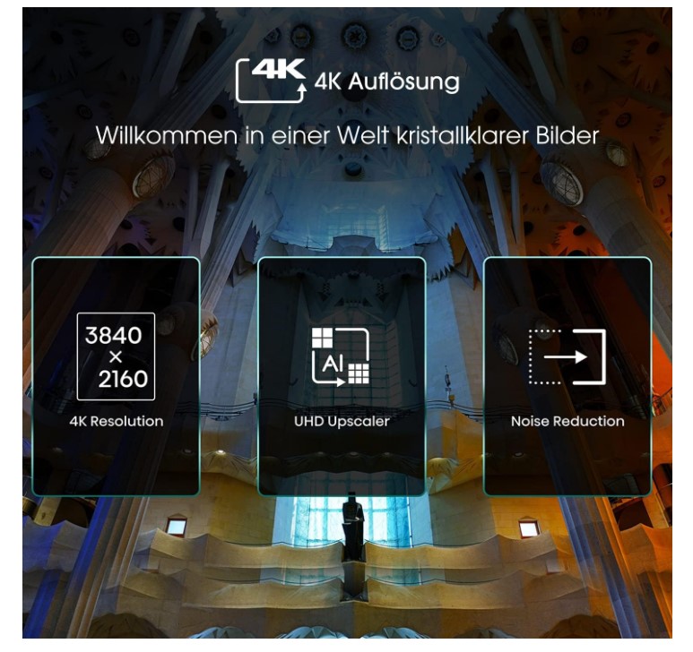 Fernseher Smart Hisense 58A6GG 58 Zoll - 147 cm Ultra HD 4K (Gbr) 1 Jahr Garantie PositionNummer:1066 – Bild 3