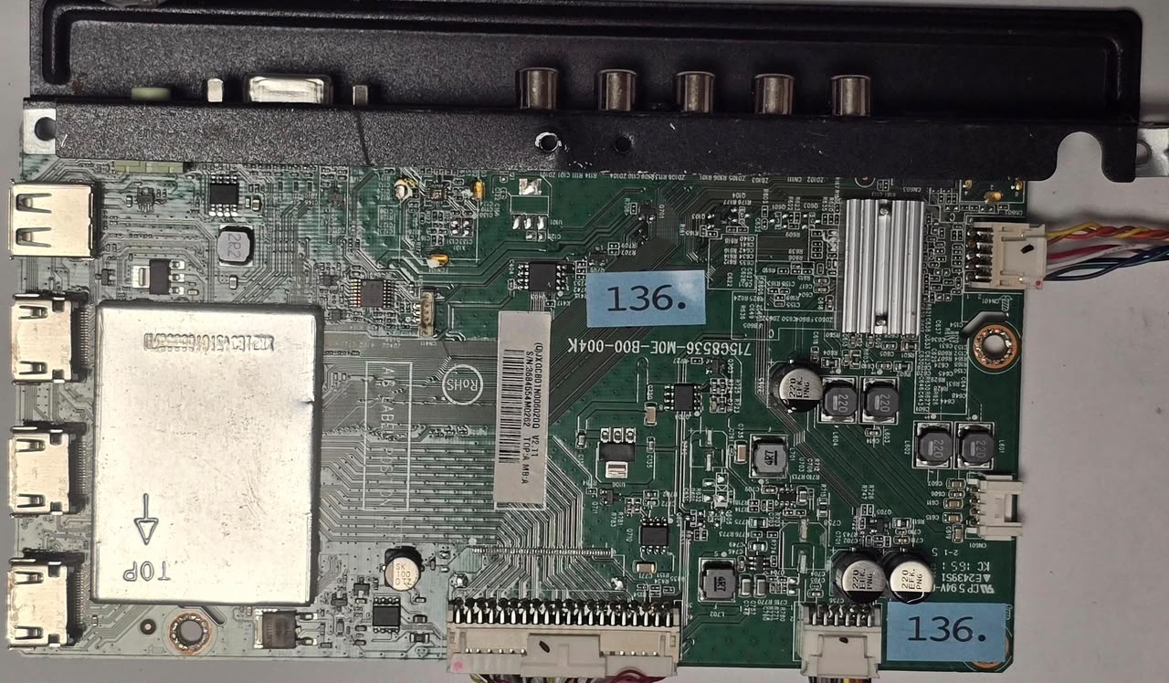 MAINBOARD NEC E556 715G8536-M0E-B00-004K E556-J1(B) 161816-11 Q40G055N84263A ZA E243951 73000603NB, (Q)JXGCB01N006020Q V2.11 3684554M0262 (Gbr) PositionNummer: KT11-136