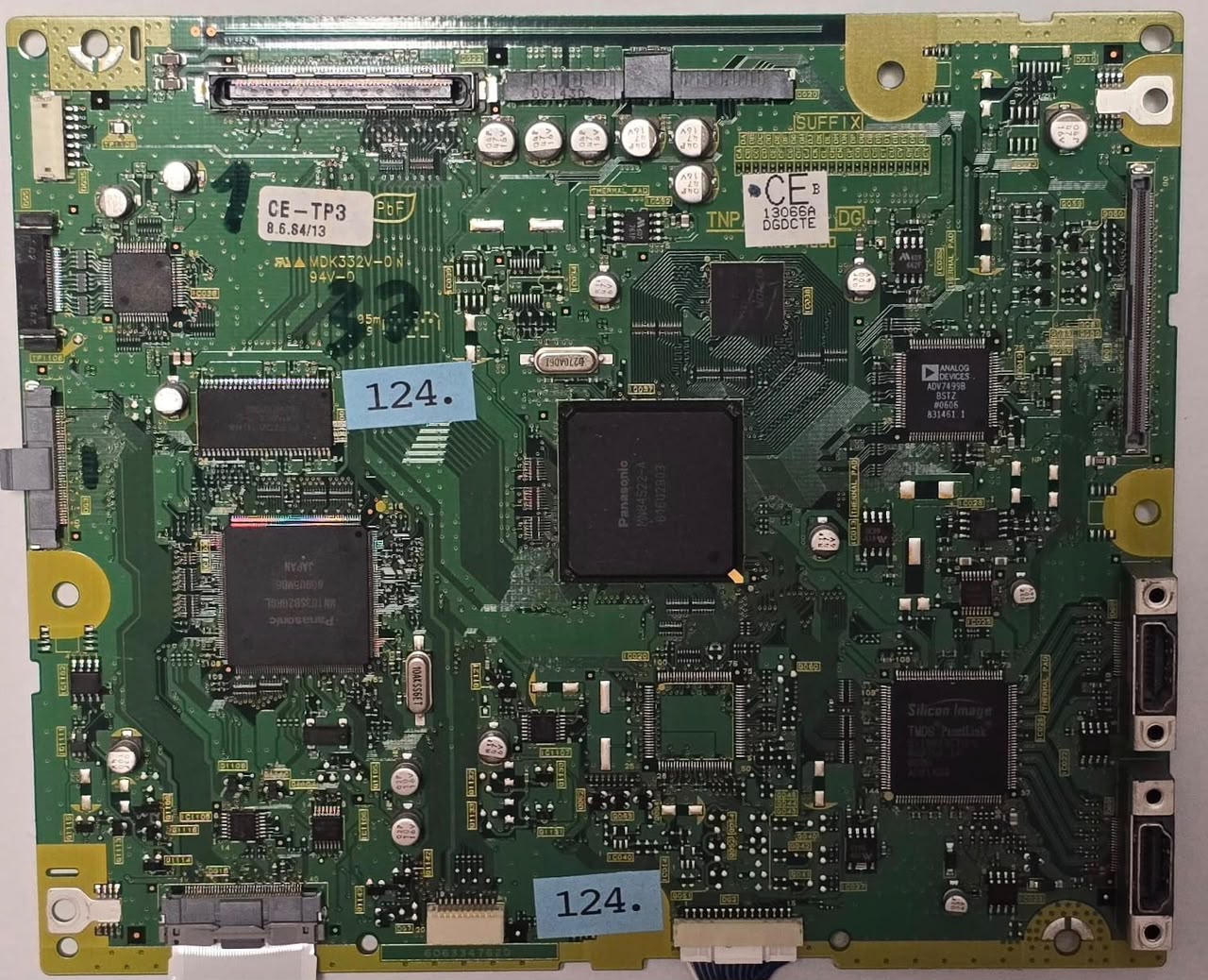 MAINBOARD PANASONIC TH-37PX60E TNPA3903 6063347620 CE B 13066A DGDCTE TH-37PX60E, NF-6350353 (Gbr) PositionNummer: KT25-124