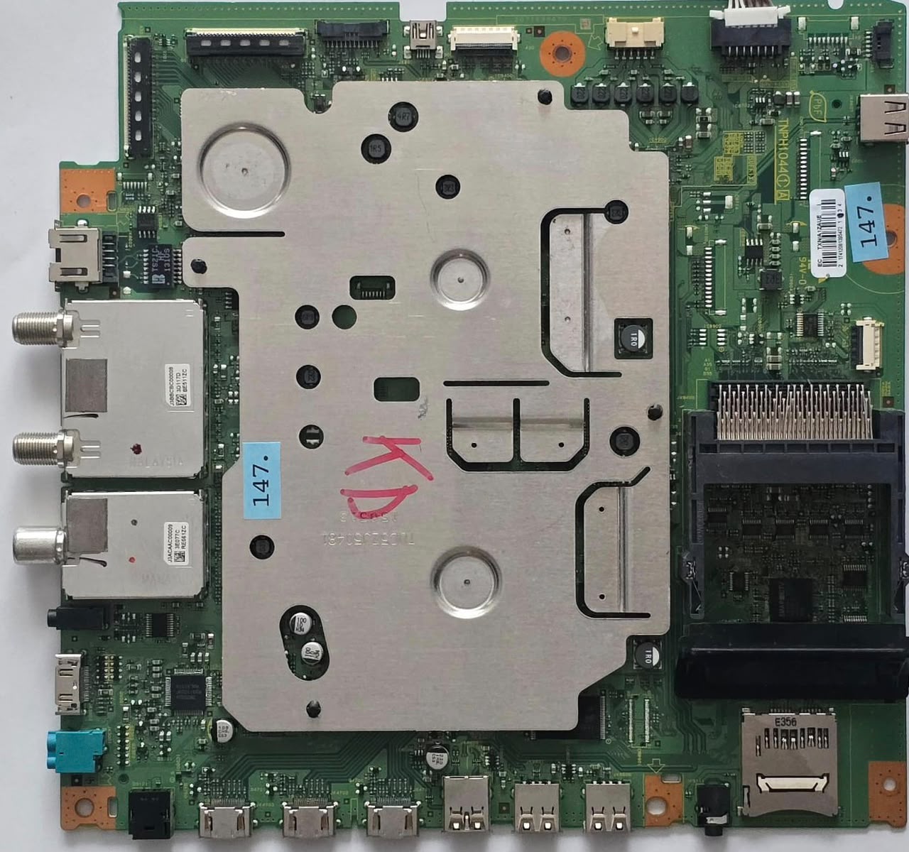 MAINBOARD PANASONIC TX-P50VTW60 TNPH1044 1A TXN/A1ZAUE TUC5ZJ50481 J3ACAAC00009 3E077C RE561ZC, J3BBCBC00008 3D117D BE511ZC, 2 17412081395472 1 2 3 4 (Gbr) PositionNummer: KT25-147