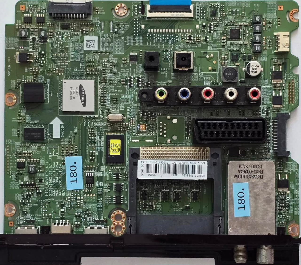 MAINBOARD SAMSUNG UE46F6170SS UE46F6170 UE46F6170SSXZG BN41-01954A BN41-01954 Ver 01 ZALH3SFD301392J, UE46F6170SSXZG 893A S1004 SK 10 BN94-06166D HVTI 010061724717 1184 20130328 (Gbr) PositionNummer: KT114-180