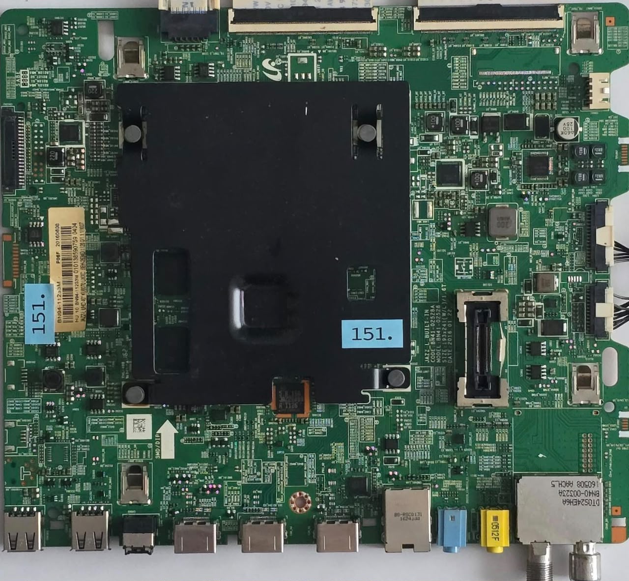 MAINBOARD SAMSUNG UE40KU6079U UE40KU6079 UE40KU6079UXZG BN41-02528A BN41-02528 Ver 02 BN68-06708G-00 0CD83HFH800042V, BN94-11233M P06F 20160808 HU 10 BN94-11233M 010138590759 0404 JAZZ-L UHD 40"KU8070 UXXC SHE-2634D 1128.0/1.1.1/1007 (Gbr) PositionNummer: KT43-151