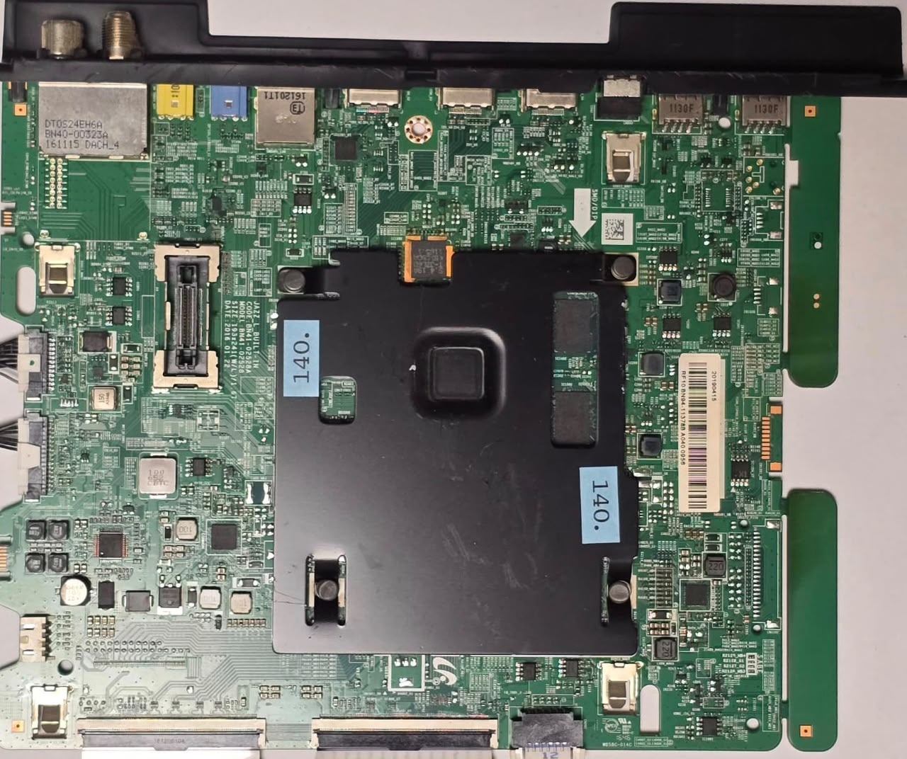 MAINBOARD SAMSUNG UE55KU6179U UE55KU6179 UE55KU6179UXZG BN41-02528A BN41-02528 Ver 02 BN68-06708G-00 09G03SCHB02713X, 20190415 RF10 BN94-11378B A040 0956 (Gbr) PositionNummer: KT43-140