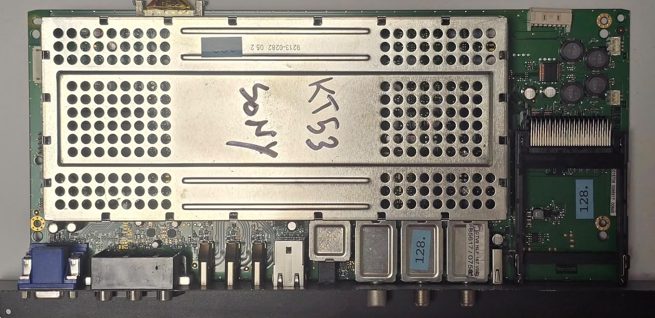 MAINBOARD SONY DTV8 HLP 167 V06 85617/0758 9213-0282 05 2 30016706 0085617 00645 (Gbr) PositionNummer: KT53-128