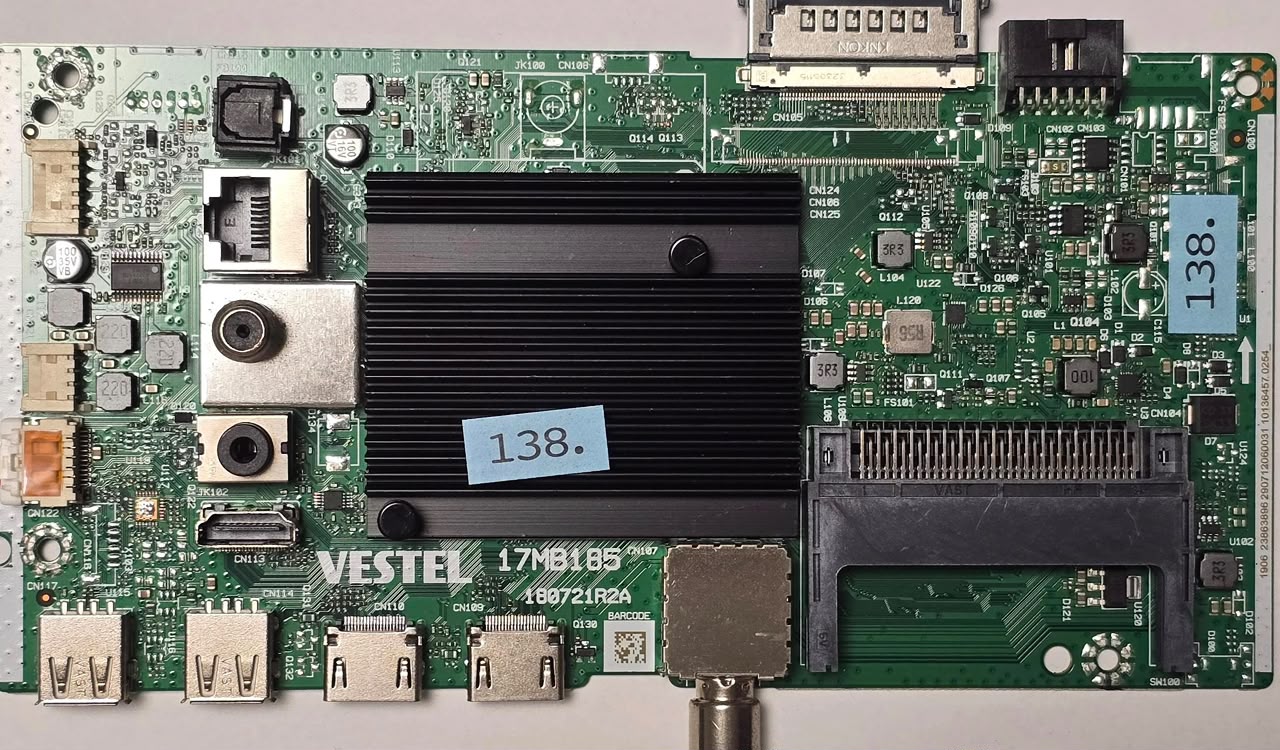 MAINBOARD TELEFUNKEN D65V950M2CWH 17MB185 180721R2A 1441 4940 E248779 1906 23863896 290712060031 10136457 0254_ (Gbr) PositionNummer: KT37-138