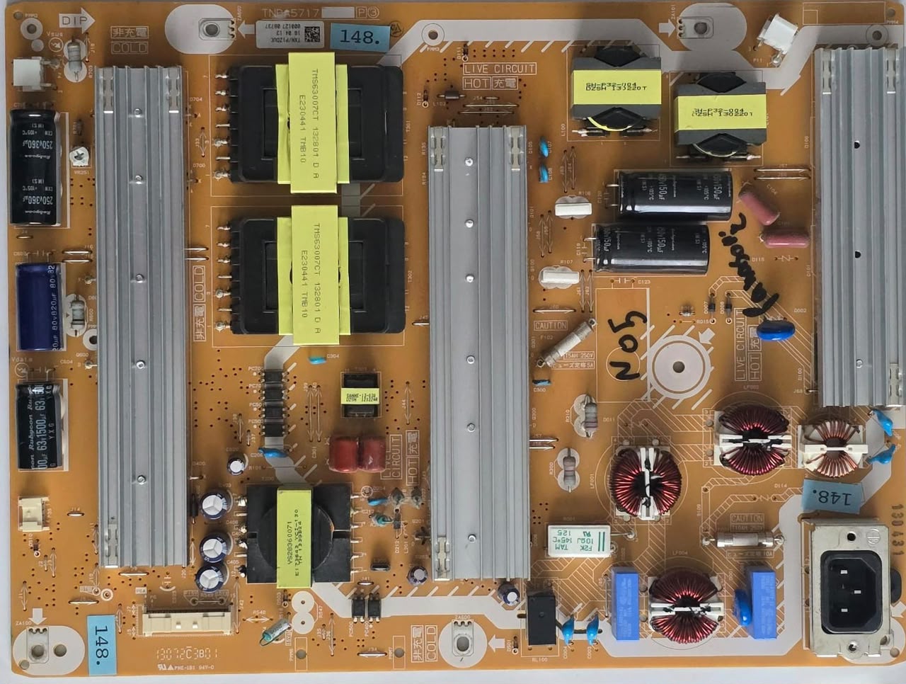 NETZTEIL PANASONIC TX-P50VTW60 TNPA5717 P3 13D431 TXN/P1ZDUE 16.04.13 000127 08737 (Gbr) PositionNummer: N05-148