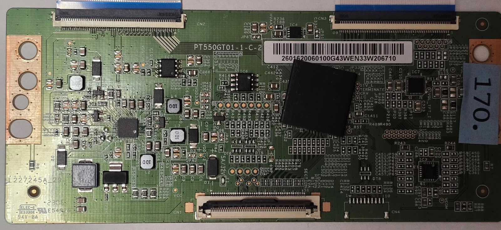T-CON BOARD TELEFUNKEN PT550GT01-1-C-2 L227245A_29 E54926 2601620060100G43WEN33W206710 (Gbr) PositionNummer: T37-170