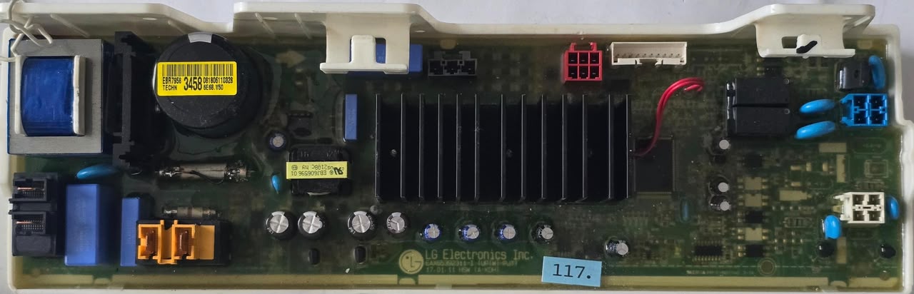 WASCHMASCHINE STEUER-MODULE BEDIENTEIL LG EAX65392311-I EBJ606596 01 EBR7958 TECHN 3458 081806110328 6E6B.V50 (Gbr) PositionNummer: WB07-117