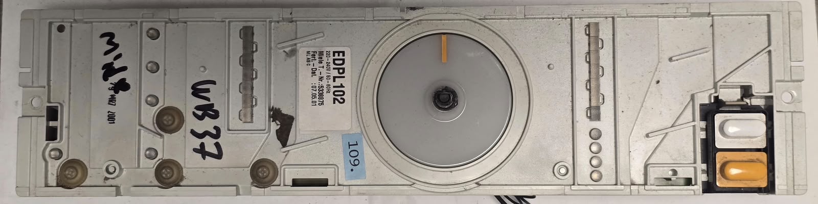 WASCHMASCHINE STEUER-MODULE BEDIENTEIL MIELE EDPL102 T.Nr. 5338875 (Gbr) PositionNummer: WB37-109