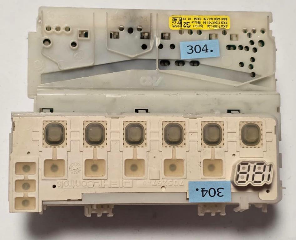 GESCHIRRSPÜLMASCHINE STEUER-MODULE BEDIENTEIL BOSCH SIEMENS AKO 713511-04 PRG713477-01 84 080209 BSH 9000.147.179 33054 01 FS 704727-01, 705267-0 (Gbr) PositionNummer: WG34-304