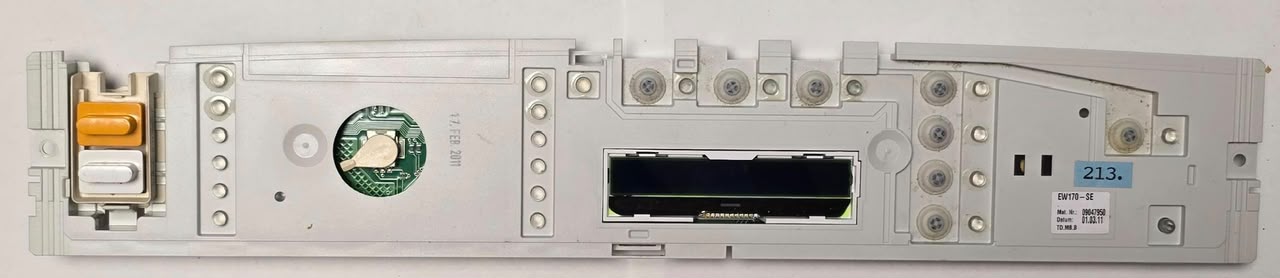 GESCHIRRSPÜLMASCHINE STEUER-MODULE BEDIENTEIL MIELE EW170-SE Mat.Nr. 09047950 (Gbr) PositionNummer: WG01-213