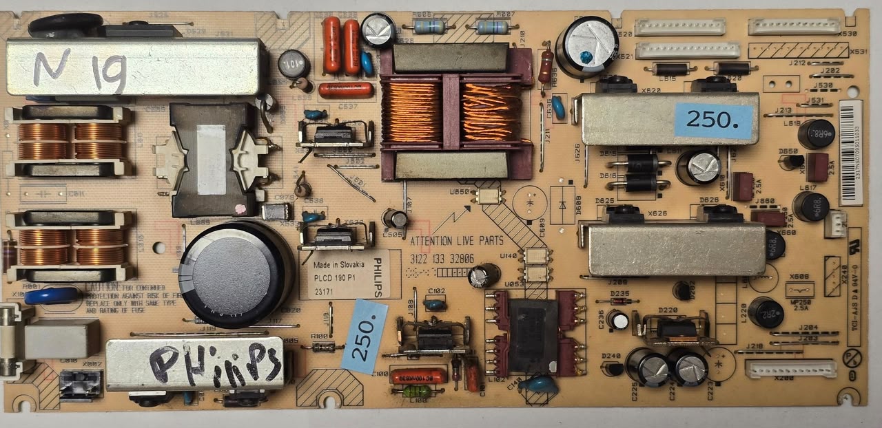 NETZTEIL PHILIPS 32PFL5331/12 PLCD 190P1 23171 UVSH T315XW02V5 3122 133 32806 VNE3 0712 211468, 2317NS07095011033 (Gbr) PositionNummer: N19-250