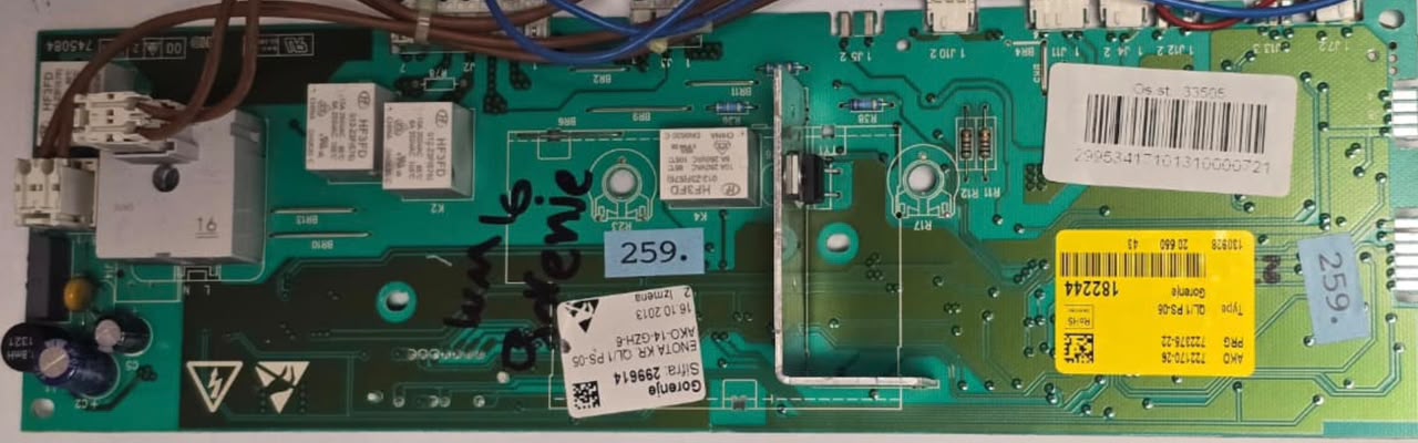 WASCHMASCHINE ELEKTRONIK GORENJE AKO 722170-26 PRG 722375-22 DS-205ST 745084, QL/1 PS-05 182244 299614 AKO-14-GZH-6, 33505 130928 20 550 43, 29953417101310000721 (Gbr) Position Nummer: WM10-259