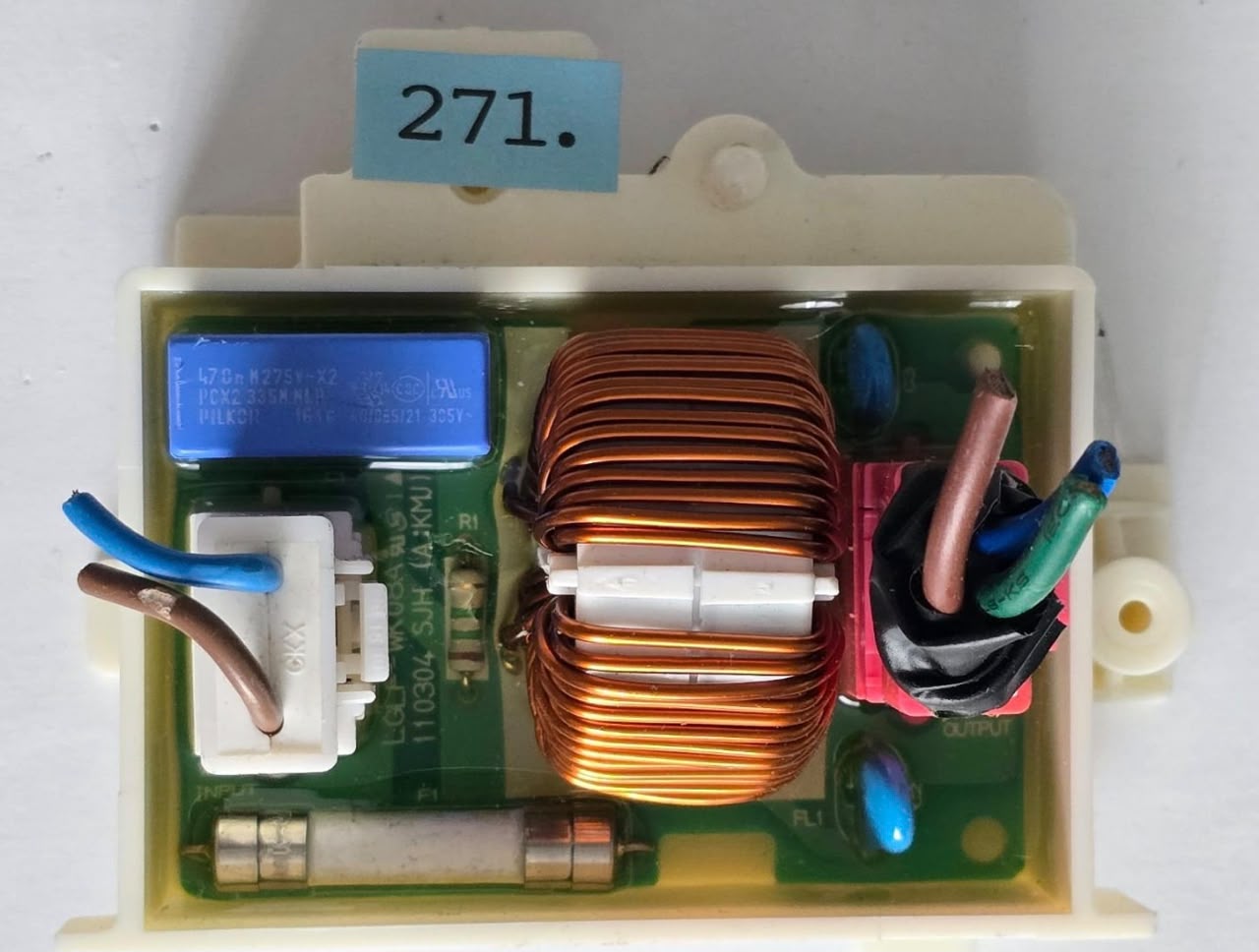 WASCHMASCHINE ELEKTRONIK LG EAM60991309 S160525 CAL, 609PWXBKT378 LGLF-WK08 110304 SJH 43221609KT378A016439 691F0154 (Gbr) Position Nummer: W07-271
