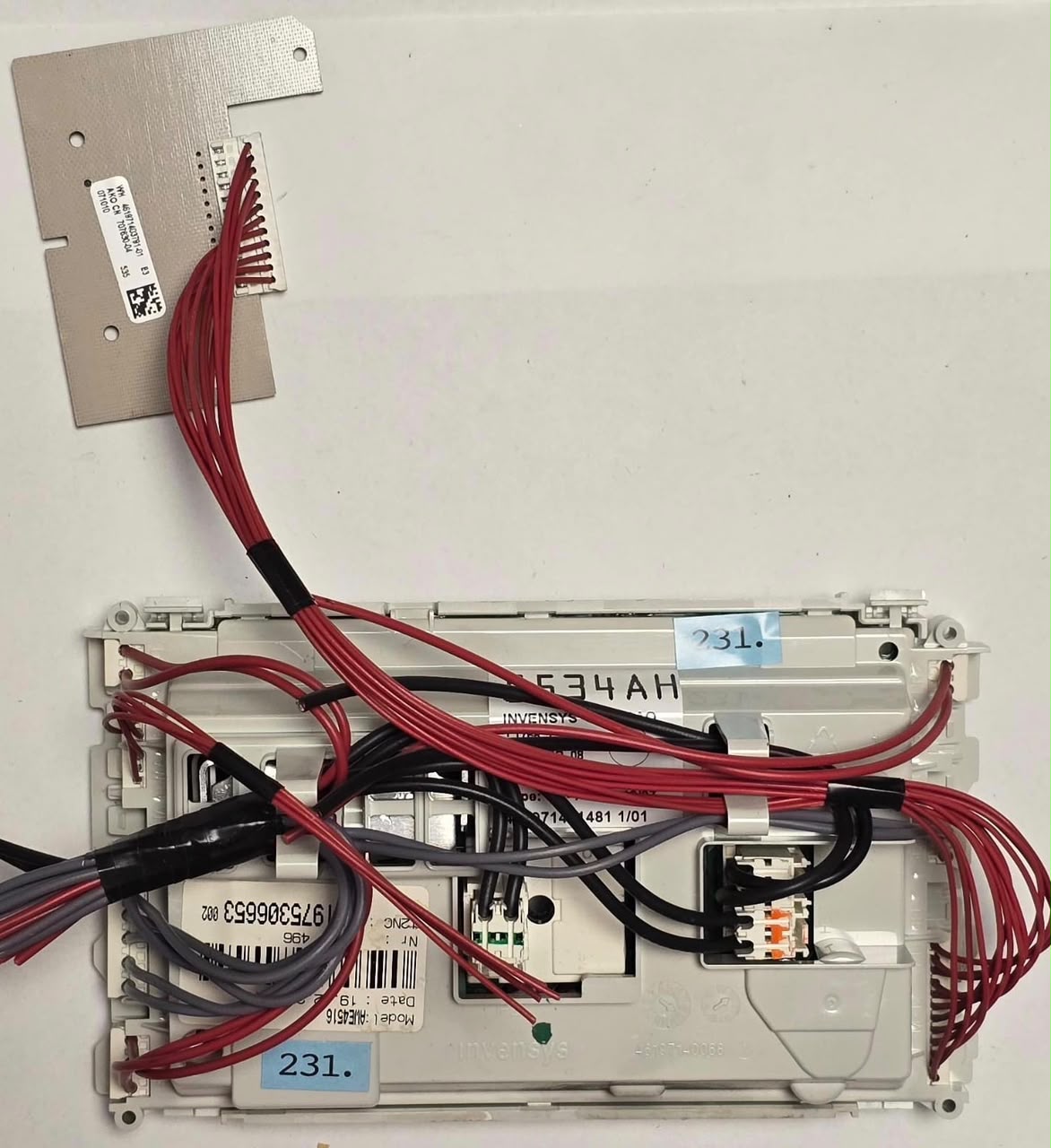 WASCHMASCHINE ELEKTRONIK WHIRLPOOL 5534AH 46197140068 L1768_1_14 L1768_SR_08 4619714 1481 1/01 AWE4516 WH 461971403791-01 E3 AKO CN 707630-04 071010 535, 461975306653 002 (Gbr) Position Nummer: W36-231