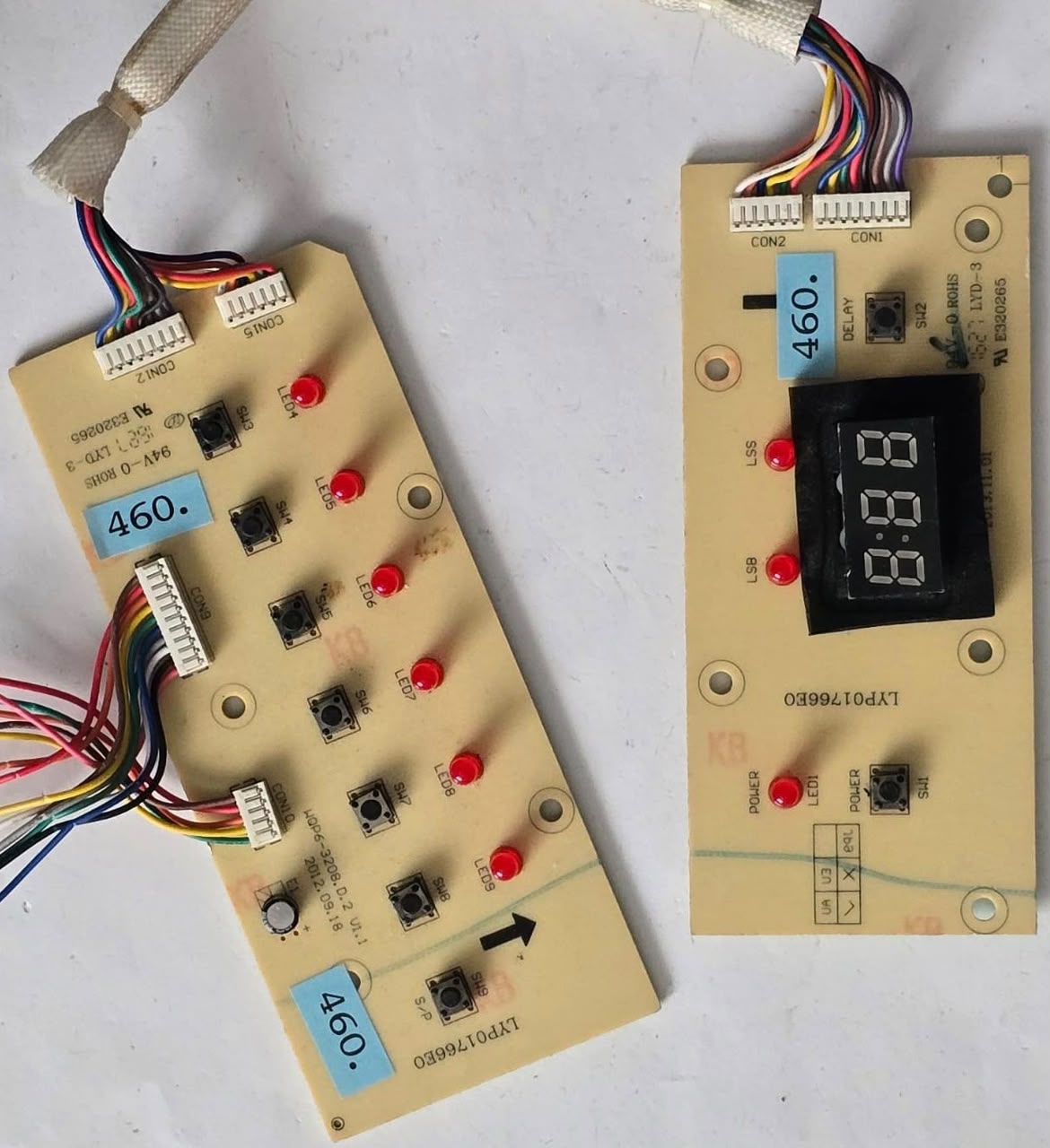 GESCHIRRSPÜLMASCHINE STEUER-MODULE BEDIENTEIL BOMMAN WQP6-3208.D.2 V1.1 LYP01766E0 E320265 (Gbr) PositionNummer: W13-460