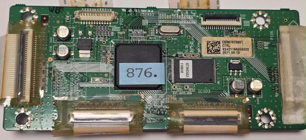 T-CON BOARD LG EAX62117201 REV:B LGR PDP 100917 EBR67675901 CTRL KS42119A059328 (Gbr) PositionNummer: T40-876