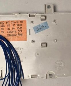 WASCHMASCHINE ELEKTRONIK	AEG	AKO 547370-01 T70 AEG 1105790-00 BC 1320040-20		UAA30101 OTP UAA30101 ROM	110831902, 110831902 (Gbr)          Position Nummer: WM04-316