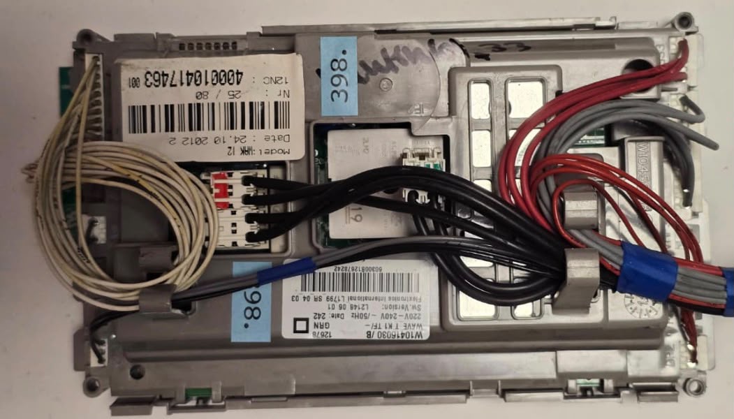 WASCHMASCHINE ELEKTRONIK BAUKNECHT W10416030/B 12678 WAVE_T K1 L2148_06_01 L1799_SR_04_03 W10459617 W10459618 WH 461971403791-01 E3 AKO CN 707630-04 120821 30 282, 60300B12678242, 400010417463 001 (Gbr) Position Nummer: WM33-398