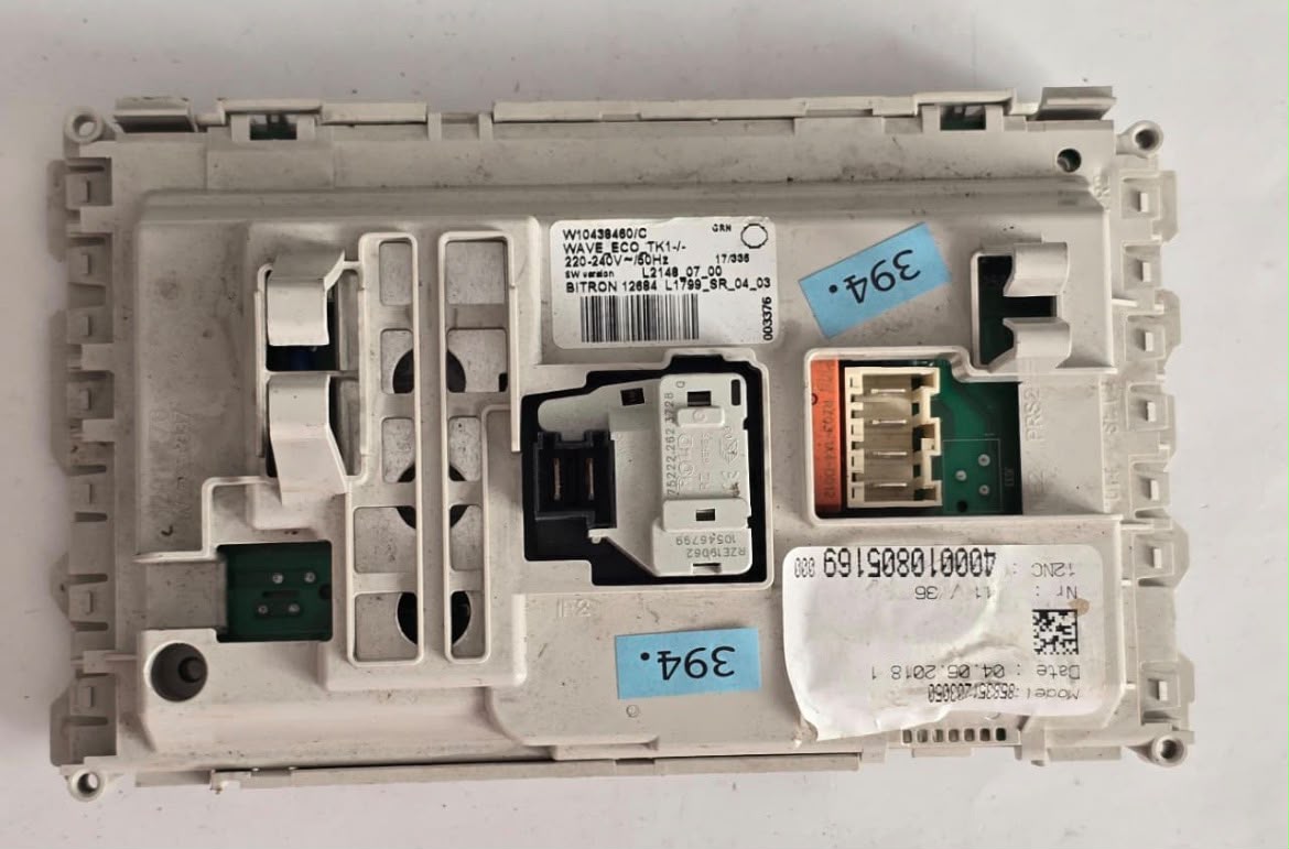 WASCHMASCHINE ELEKTRONIK BAUKNECHT W10438460/C 858351203050, WAVE_ECO_TK1 L2148_07_00 12684 L1799_SR_04_03 003376 12010270 W10459617 400010805169 000 (Gbr) Position Nummer: WM33-394