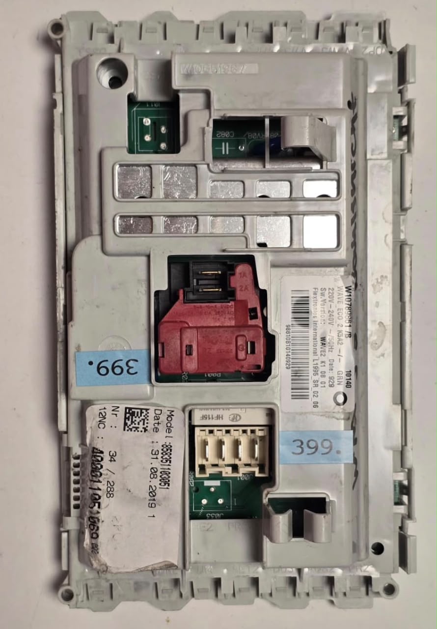 WASCHMASCHINE ELEKTRONIK BAUKNECHT W10789861/B 858351103051 34/288, 10140 WAVE_EC0_2 K5A2 WAVE2_K1_08_01 L1995_SR_02_06 W10459617 W10651987 400011051069 002, 98610B10140929(Gbr) Position Nummer: WM33-399