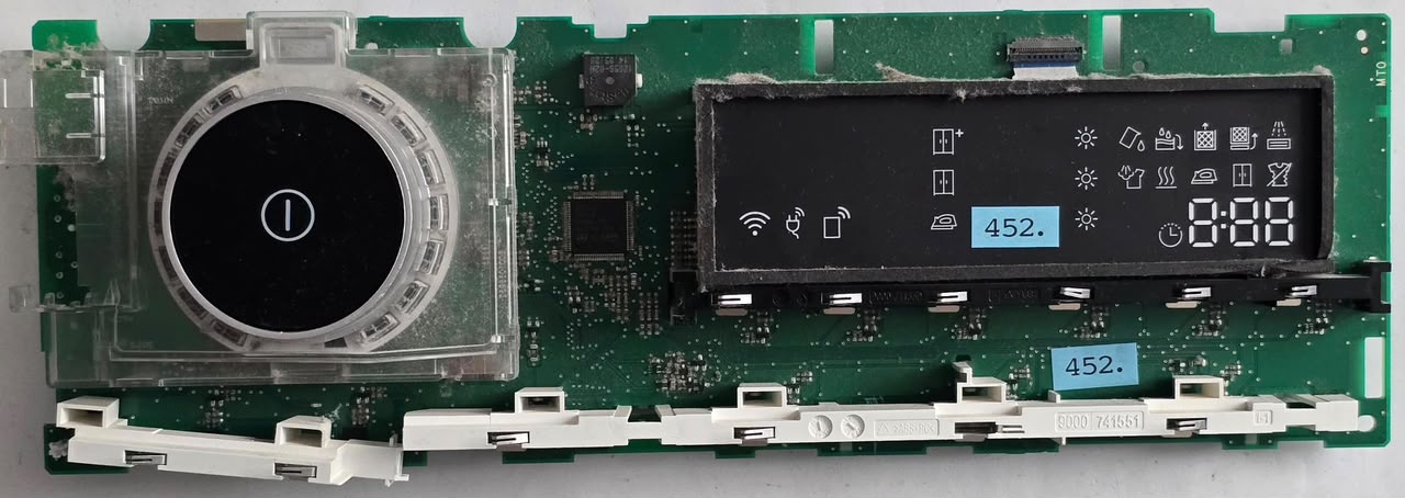 WASCHMASCHINE STEUER-MODULE BEDIENTEIL SIEMENS BOSCH 8001066583 EPW61250 012113_D 02 BI79 LC_UIM_P_2_SE_10 30414893 9000 741551 9000 741550 00086033 (Gbr) PositionNummer: WB02-452